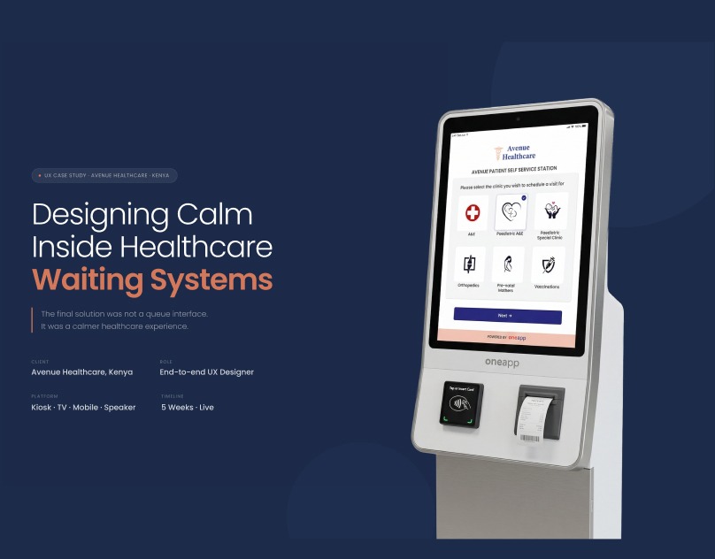 Avenue Healthcare Patient Queue UX Interface Blueprint Workflow